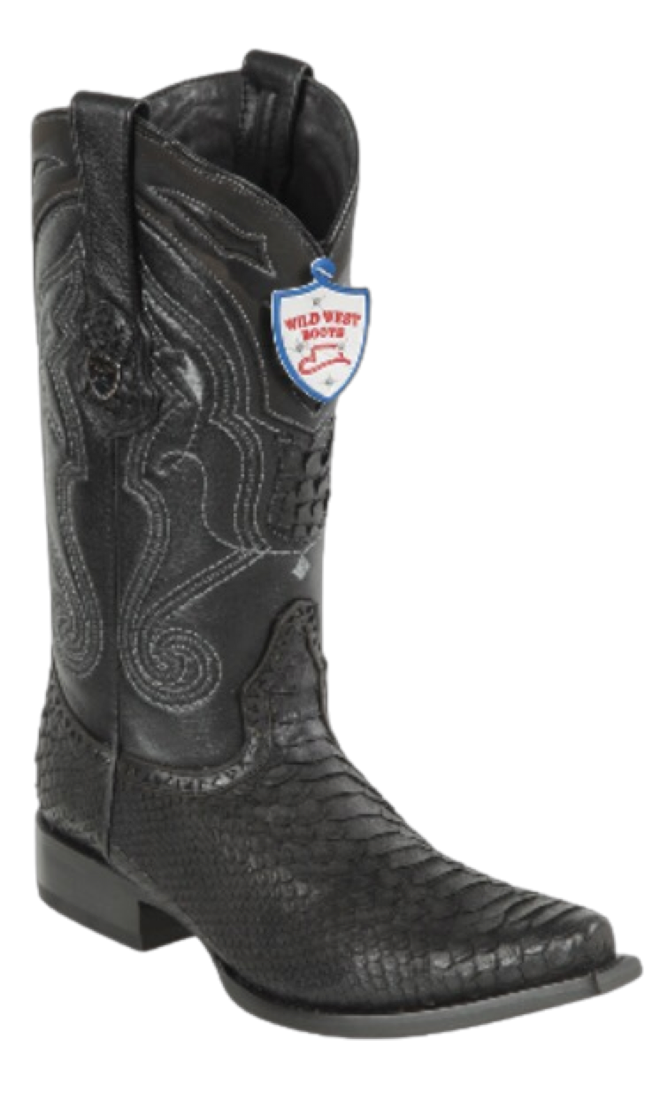 Bota de Pitón Original Punta Recortada Wild West