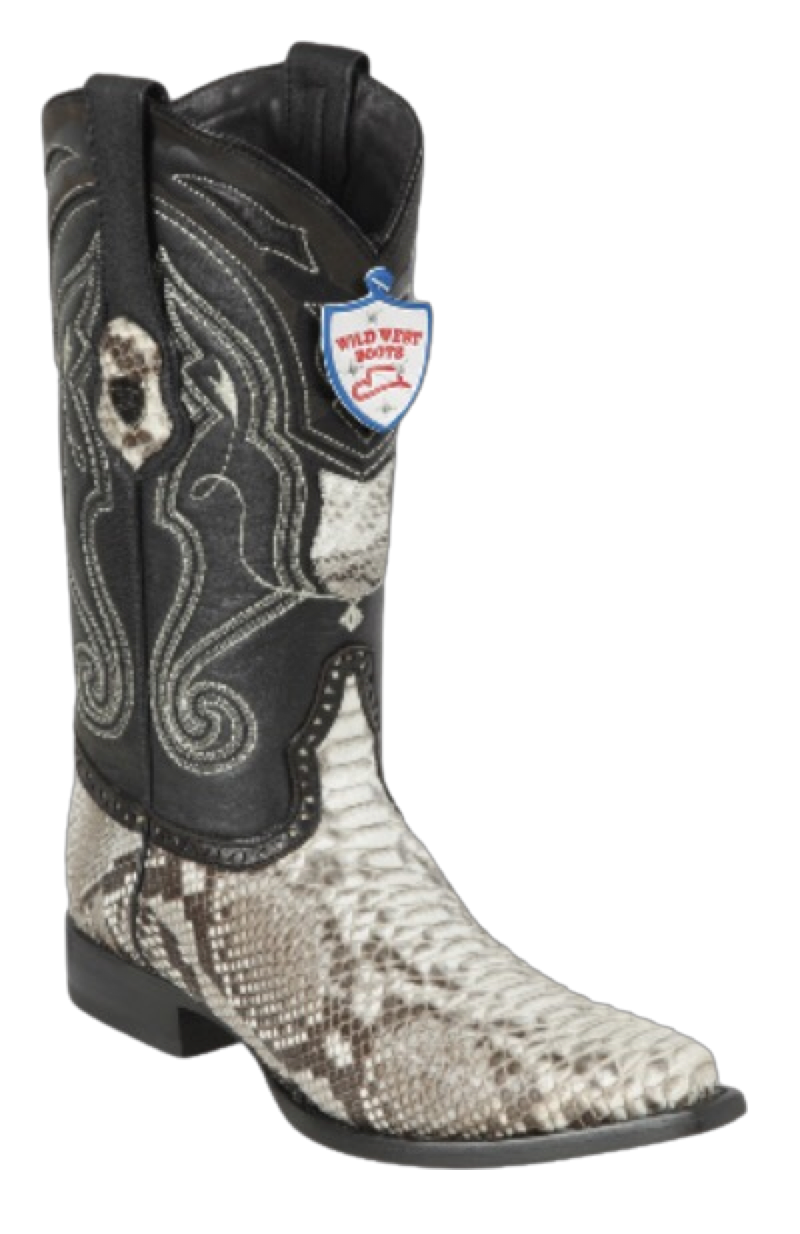 Bota de Pitón Horma Recortada Wild West