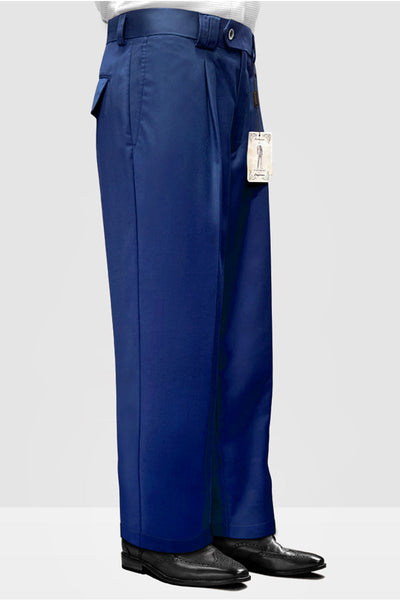 Italian Wool Wide Leg Dress Pants for Men