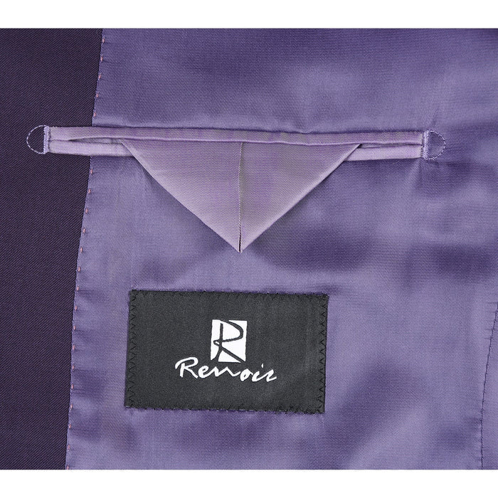 566-4 Men's Slim Fit Wool Suit by Renoir
