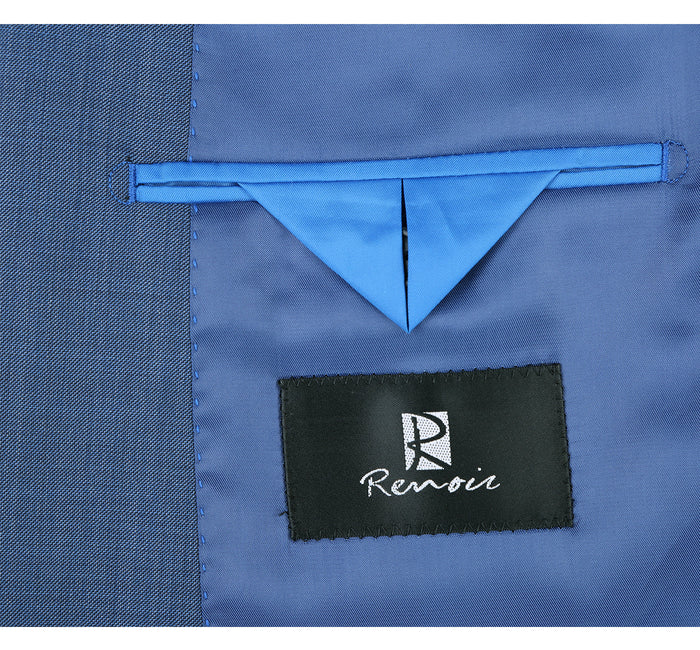 Men's Slim Wool Suit by Renoir, 2-Piece