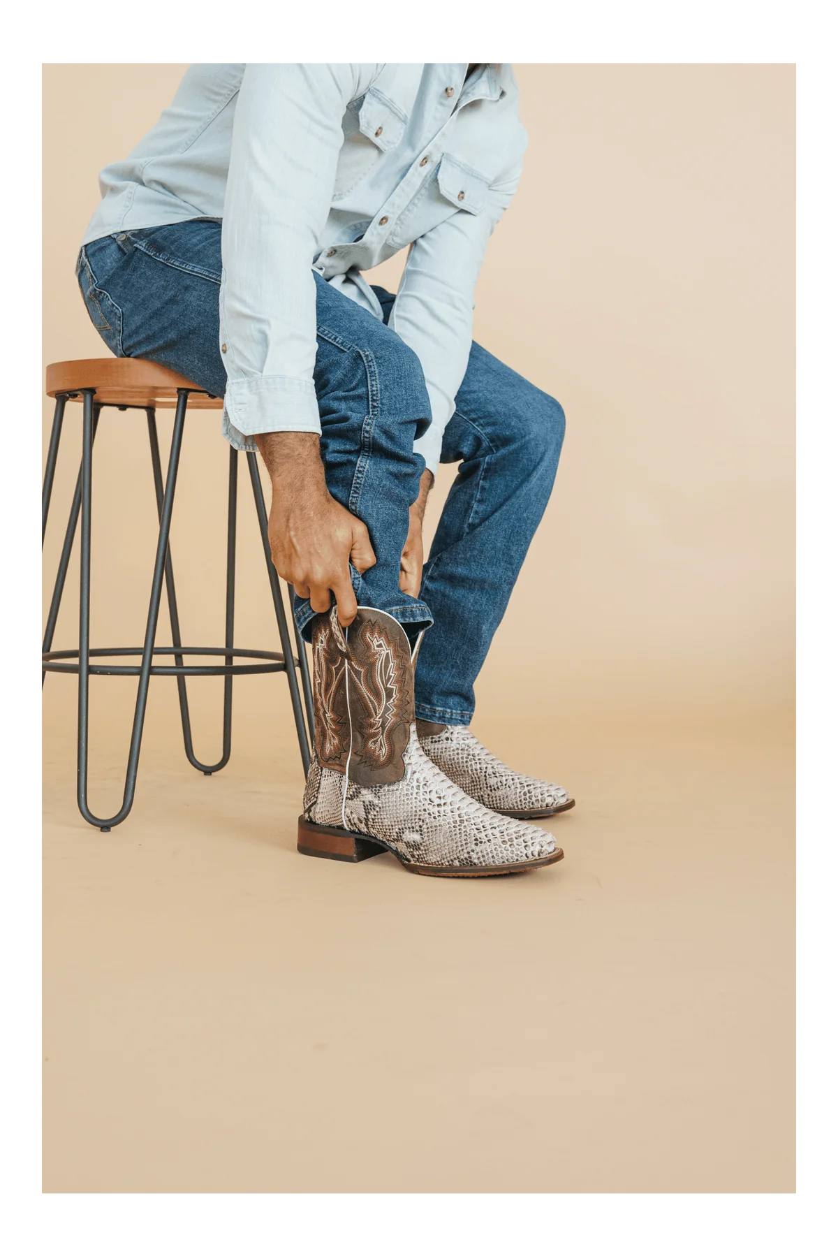 Dan Post Brutus Python Square Toe Boots