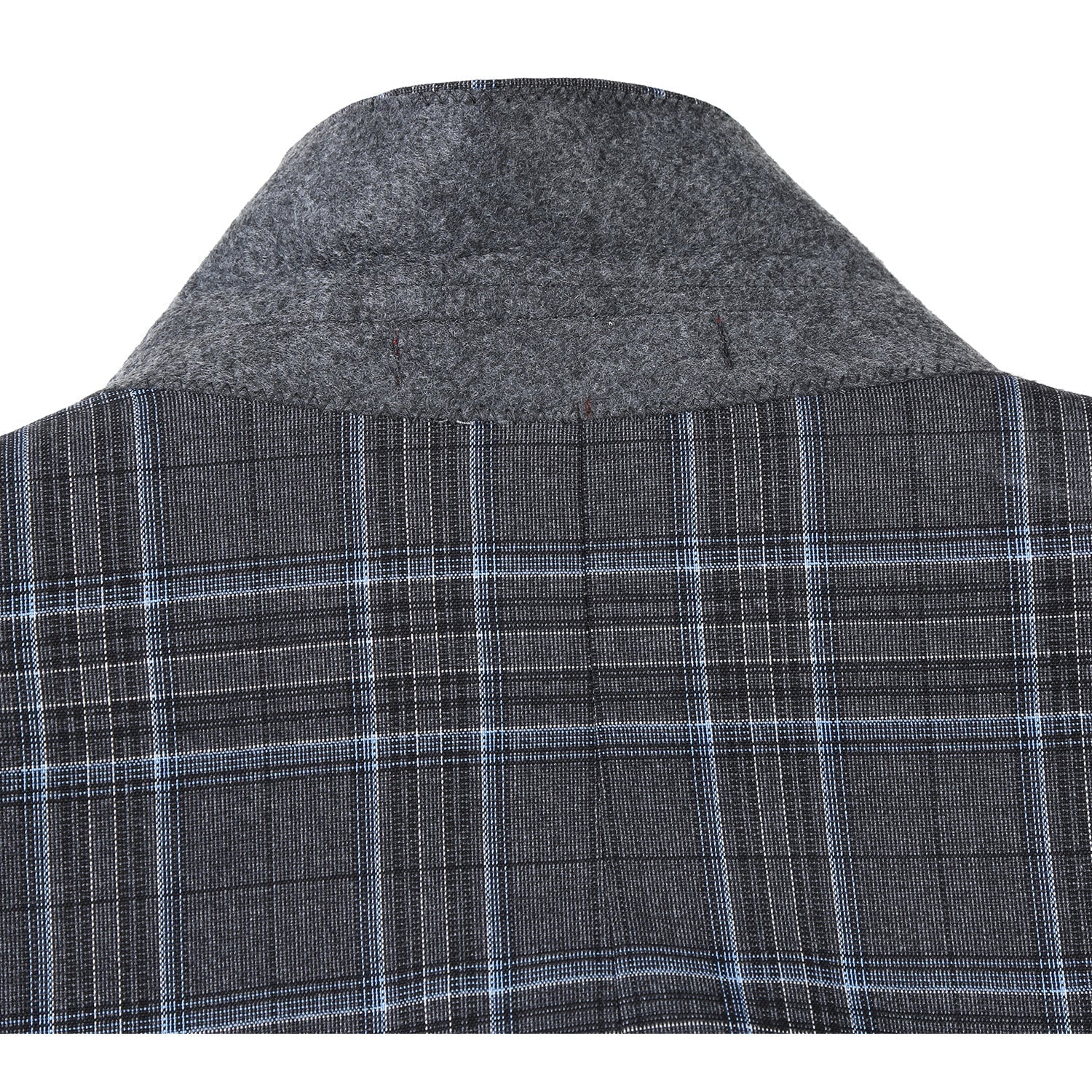 Men's Slim Fit Checked Suit by Renoir
