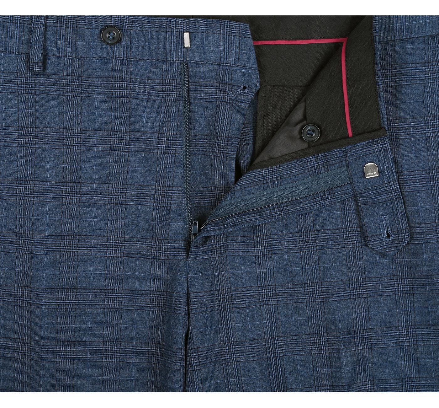 3-Piece Classic Windowpane Suit by Renoir