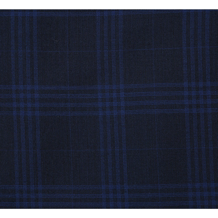 Men's Slim Fit Wool Blend Stretch Checked Suit by Renoir