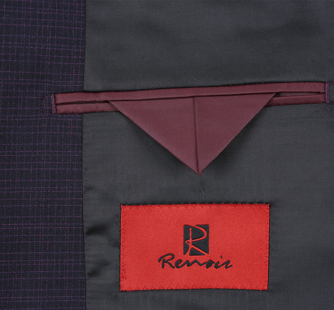 Classic Fit Single Breasted Micro Check Suit
