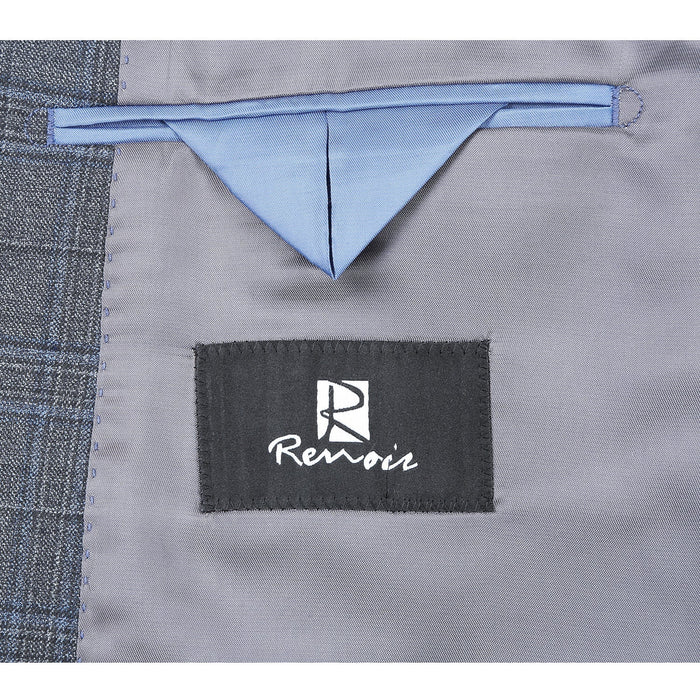 Men's Wool Blend Classic Fit Stretch Suit
