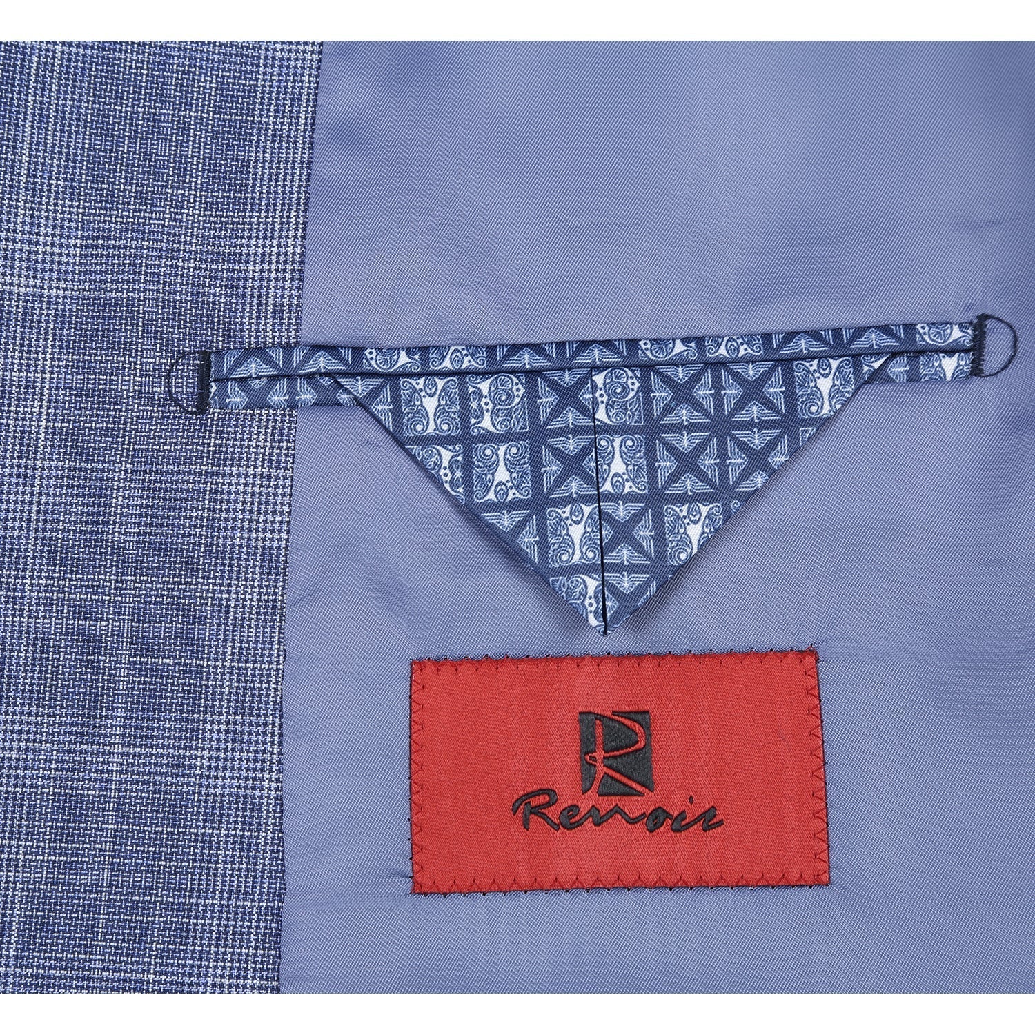 Men's Slim Fit Checked Suit by Renoir
