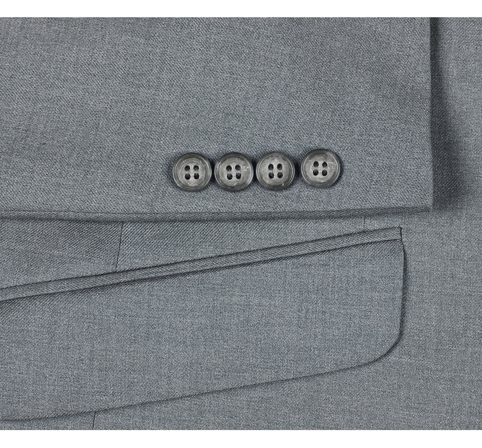 Men's Slim Fit Solid Stretch 2-Piece Suit by Renoir