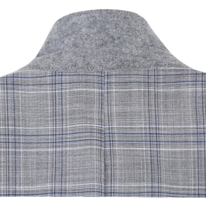 Men's Classic Fit Checked Suit by Renoir