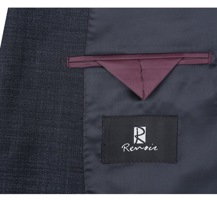 Men's Slim Fit Wool Blend Two Piece Suit