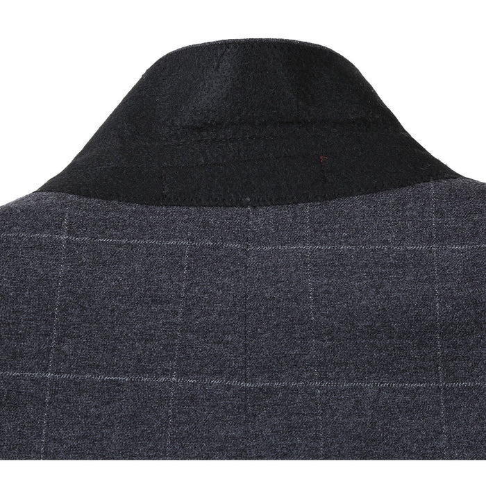 Men's Slim Fit Checked Suit by Renoir