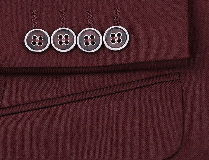 Classic Burgundy 2-Piece Suit by Vanderbilt Collection