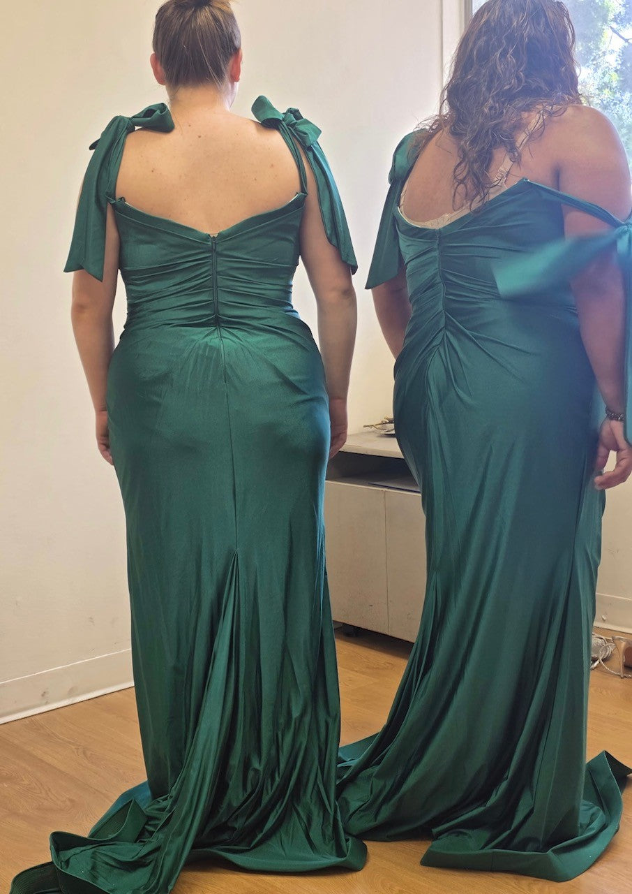 Prom Dress Stretchy Off The Shoulder Plus Size Gown for a Wedding Guest