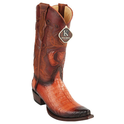 Caiman Belly Snip Toe Boots by King Exotic