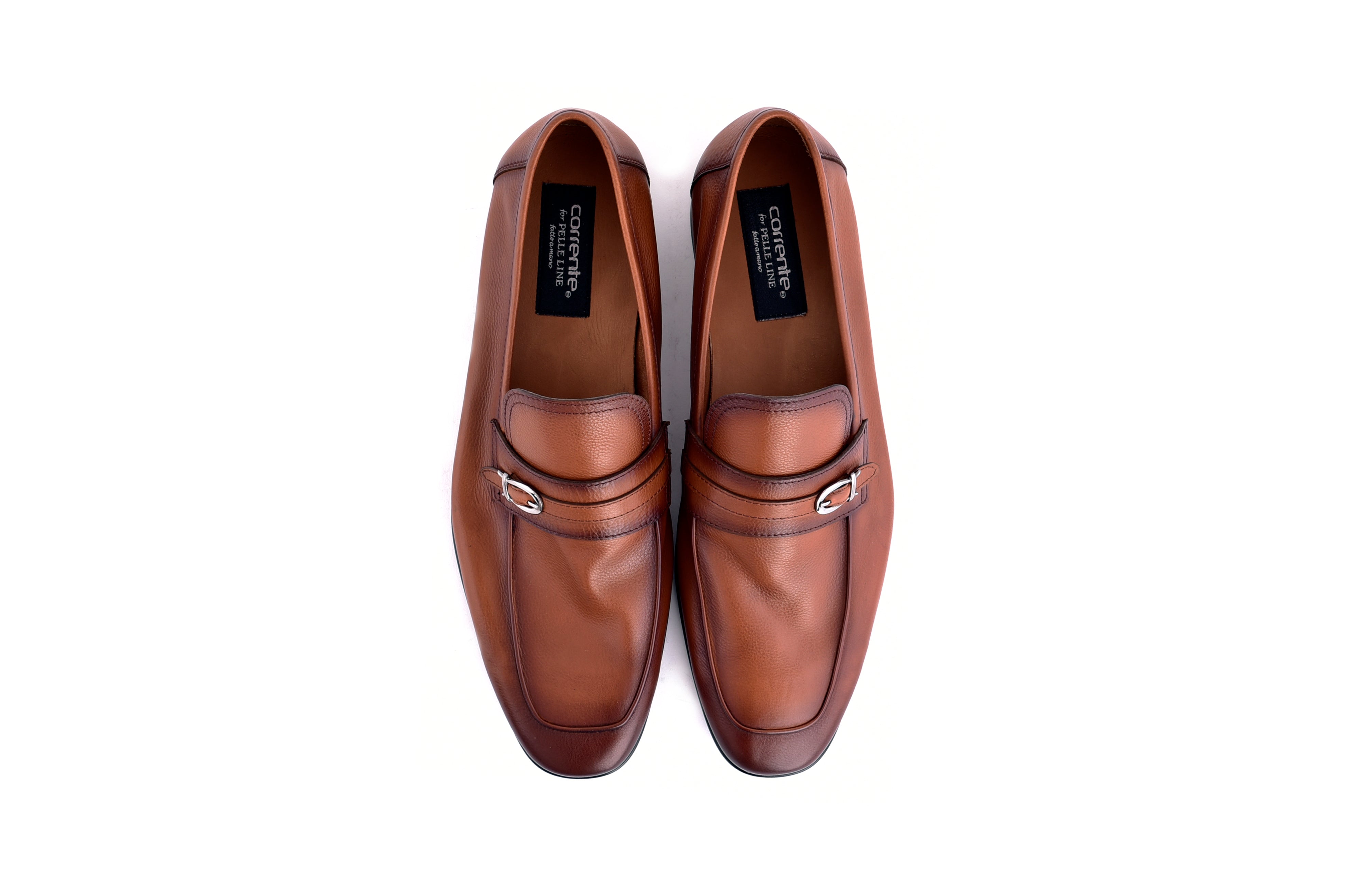 C0001118-7256 Side buckle loafer- Tan