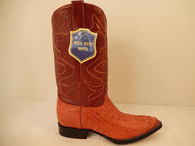 Wild West Cognac Crocodile Cowboy Boots