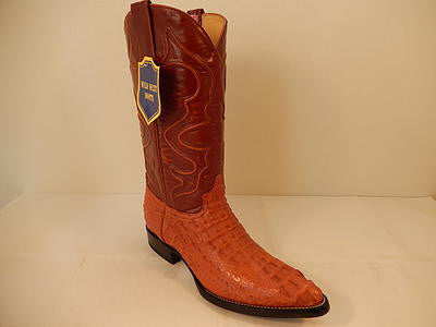 Wild West Cognac Crocodile Cowboy Boots