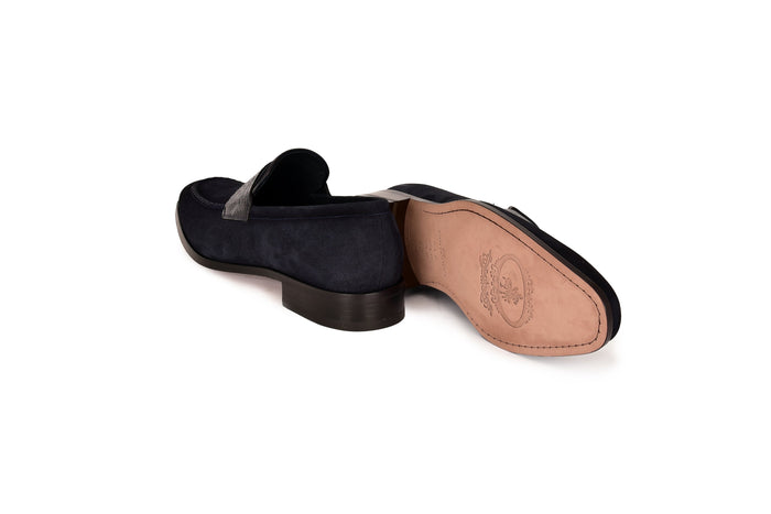C000212-7425S Loafer-Navy Suede