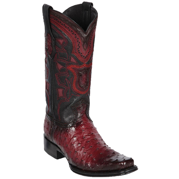 Botas de Avestruz Original Horma Europea Faded