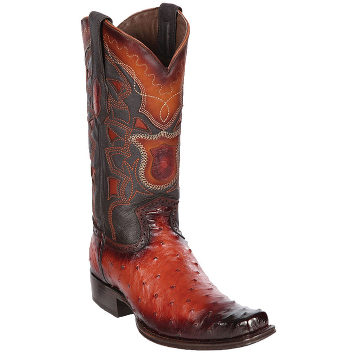 Botas de Avestruz Original Horma Europea Faded