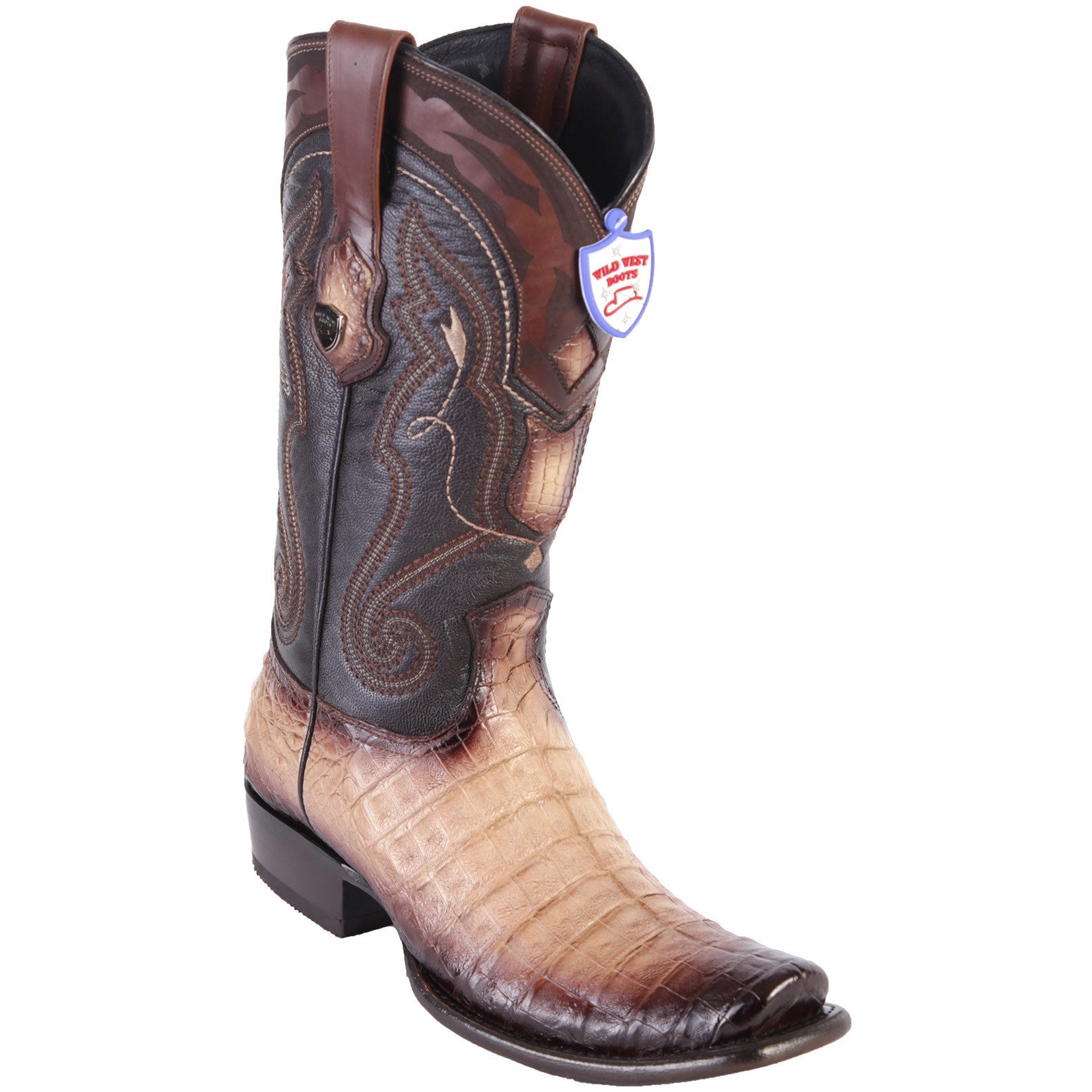 Caiman Belly Boots Dubai Toe by Wild West Boots