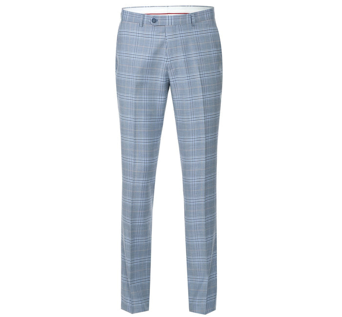Slim Fit Stretch Windowpane Suit by Renoir