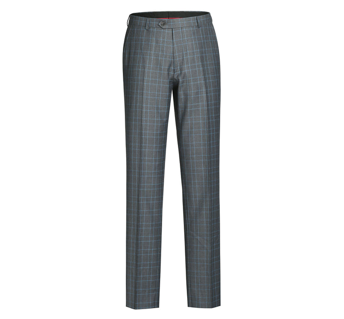 Men's Classic Fit Two Piece Windowpane Suit