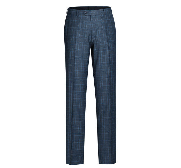 Men's Two Piece Classic Fit Windowpane Suit