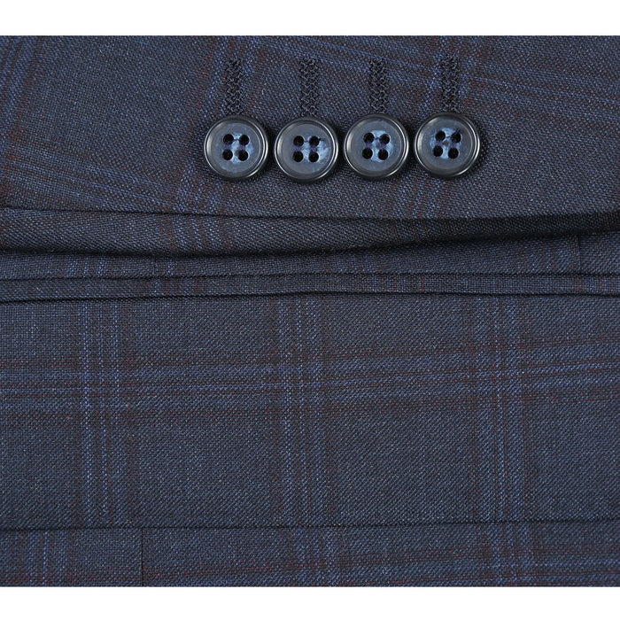 564-5 Slim Fit Wool Suit for Men