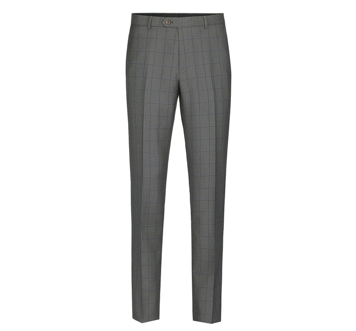 Men's Windowpane Check Two Piece Classic Suit