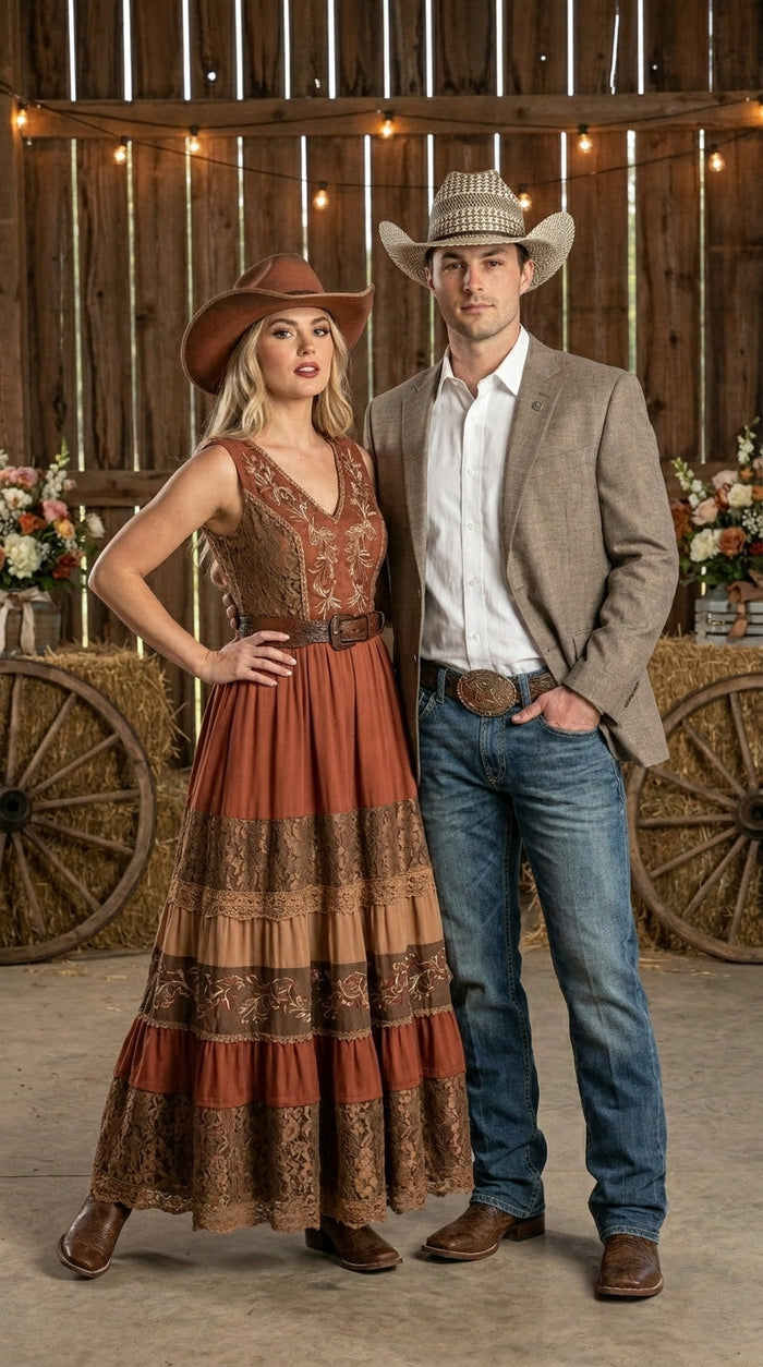 Men’s Dark Tan Taupe Light Brown Western Cowboy Blazer – Classic Country Style Jacket for Wedding, Casual Country Jacket Textured