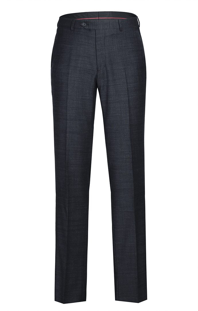 Slim Fit Wool Blend Suit - Charcoal