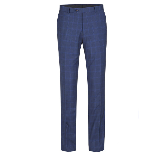 Men's Slim Fit Single Breasted Check Suit