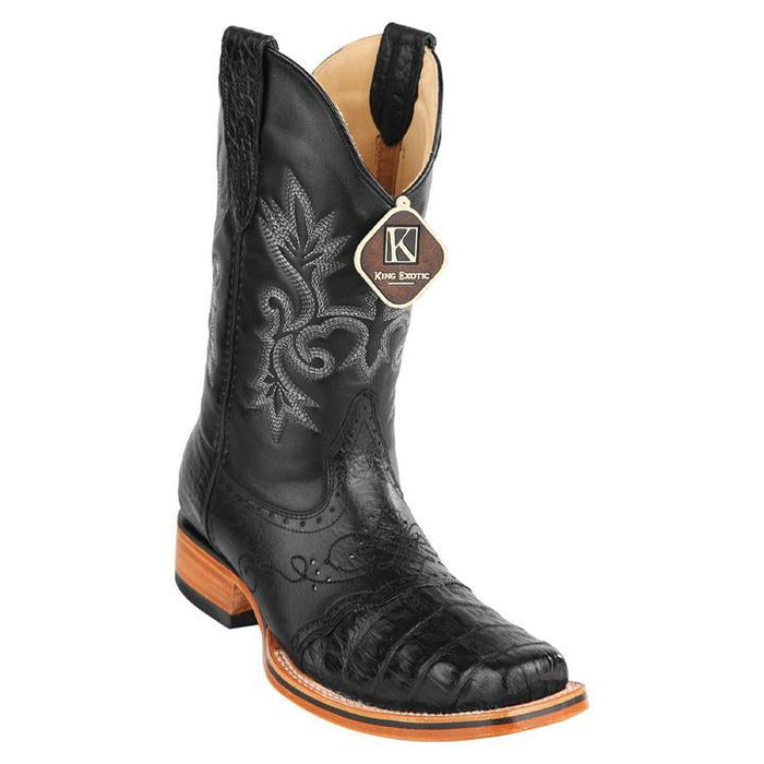 Handcrafted Caiman Belly Snip Toe Boots