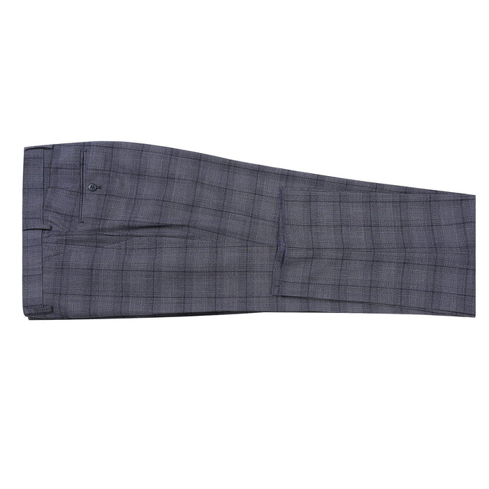 Men's Classic Fit Checked Suit by Renoir