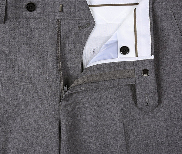 Bevagna Gray Wool Regular Fit 2 Piece Suit