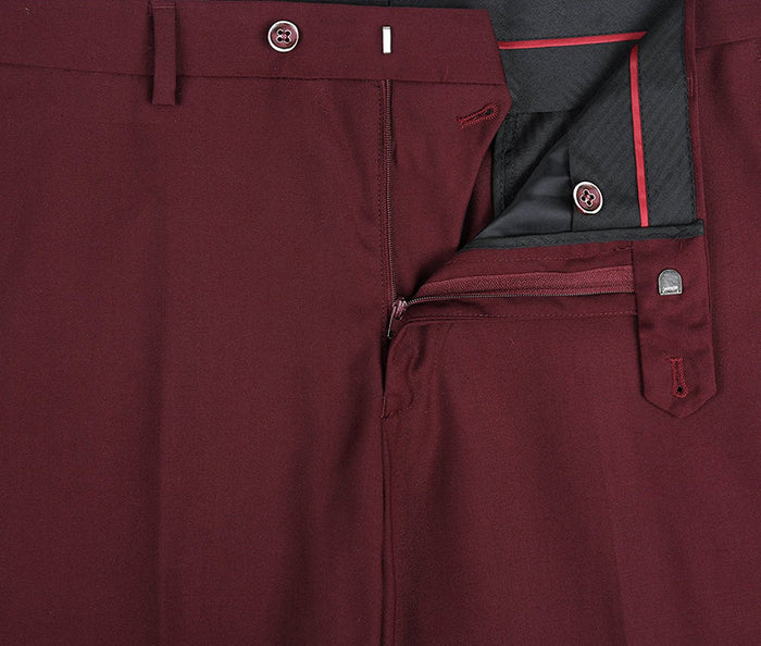 Classic Burgundy 2-Piece Suit by Vanderbilt Collection