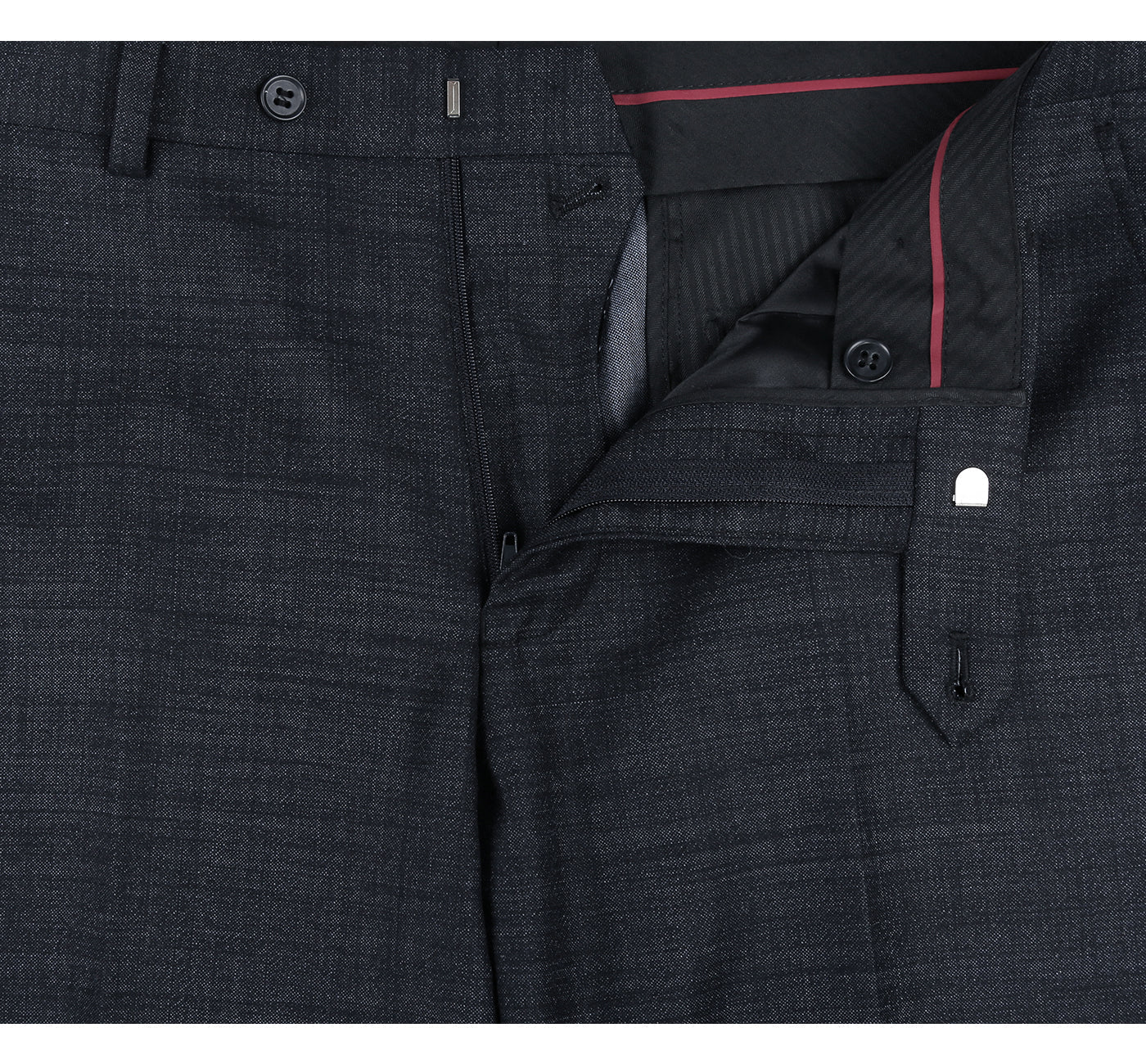Men's Slim Fit Wool Blend Two Piece Suit
