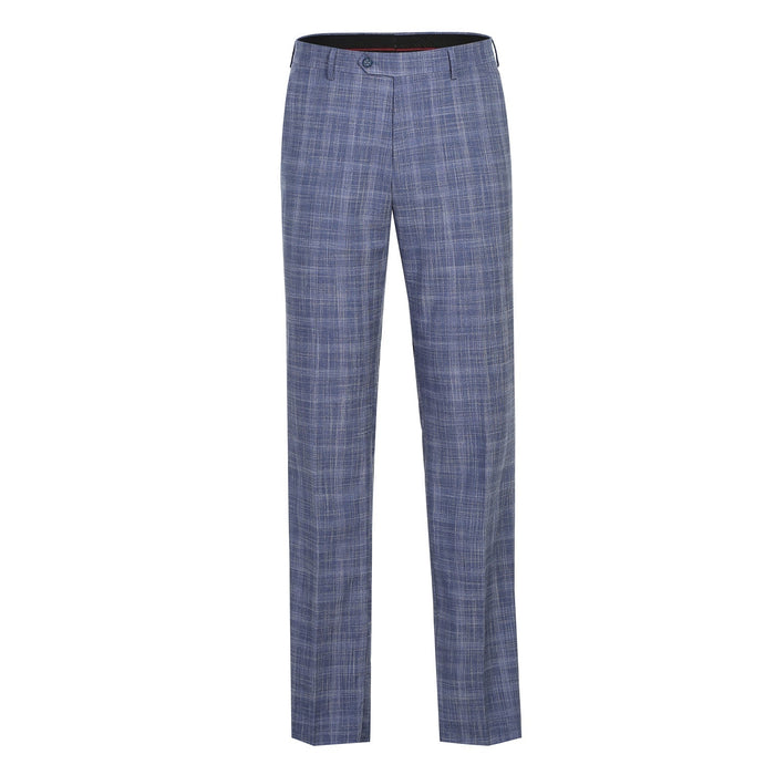 Men's Slim Fit Checked Suit by Renoir