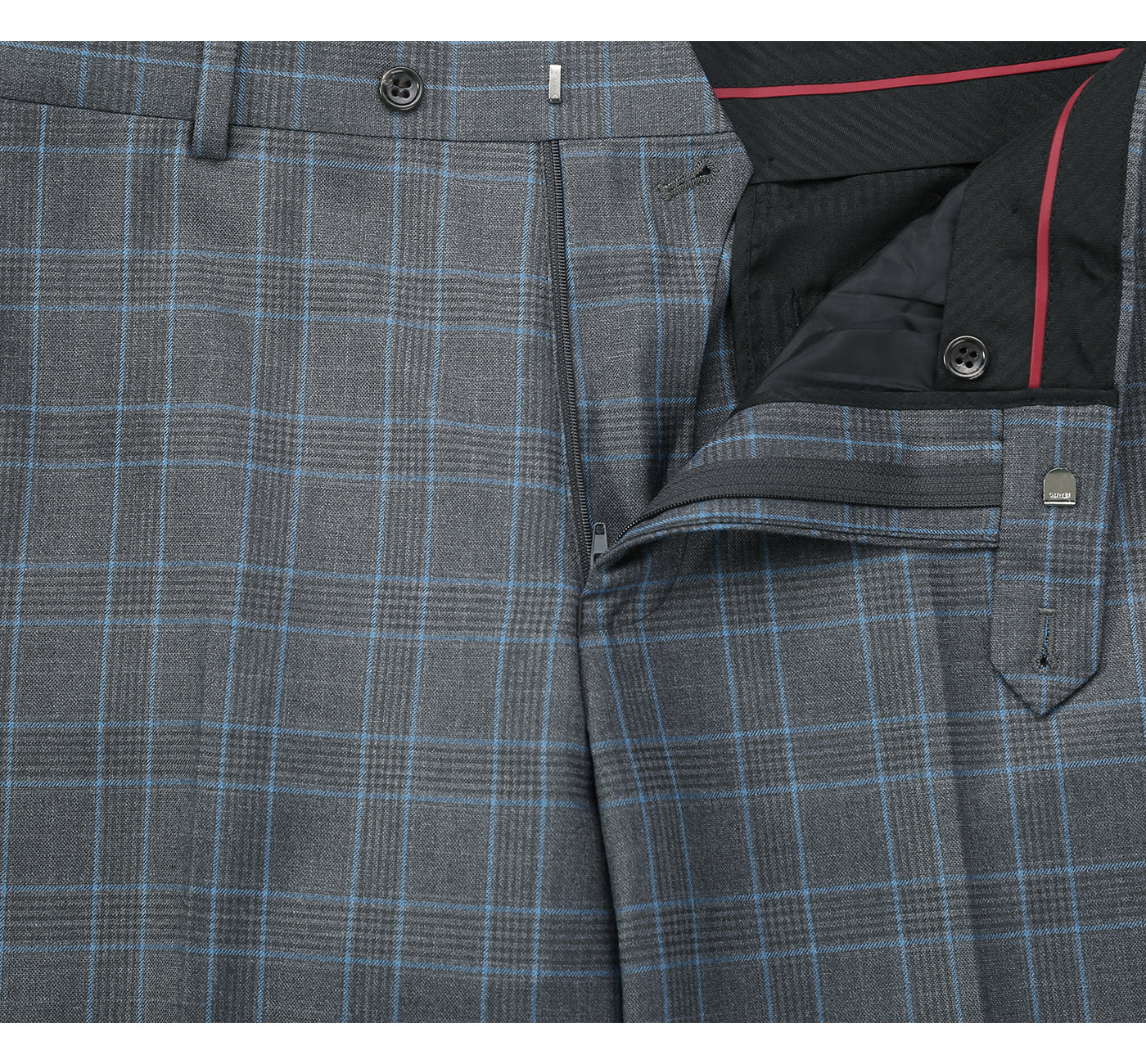 Men's Classic Fit Two Piece Windowpane Suit