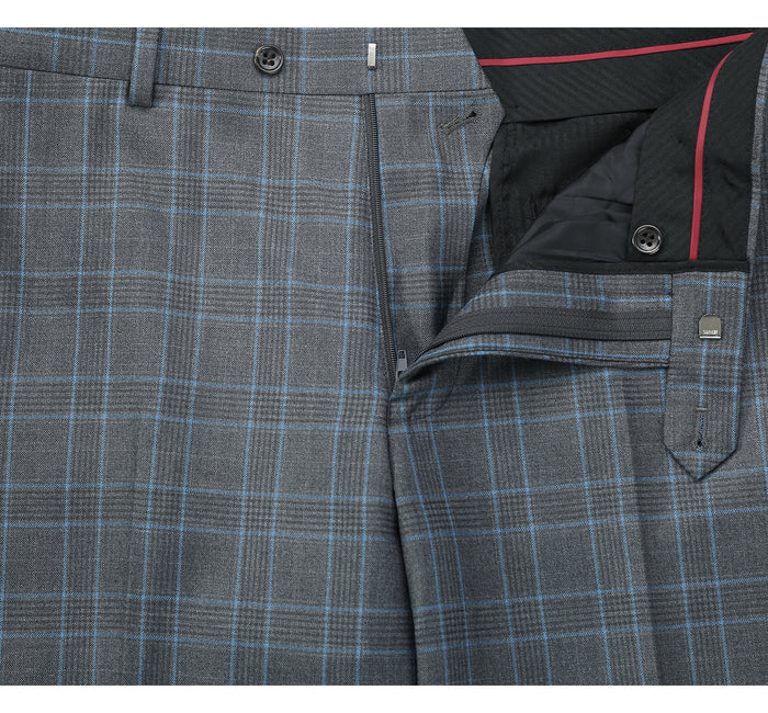 Men's Classic Fit Two Piece Windowpane Suit