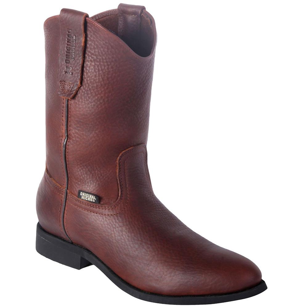 Original Michel Grisly Leather Roper Boots