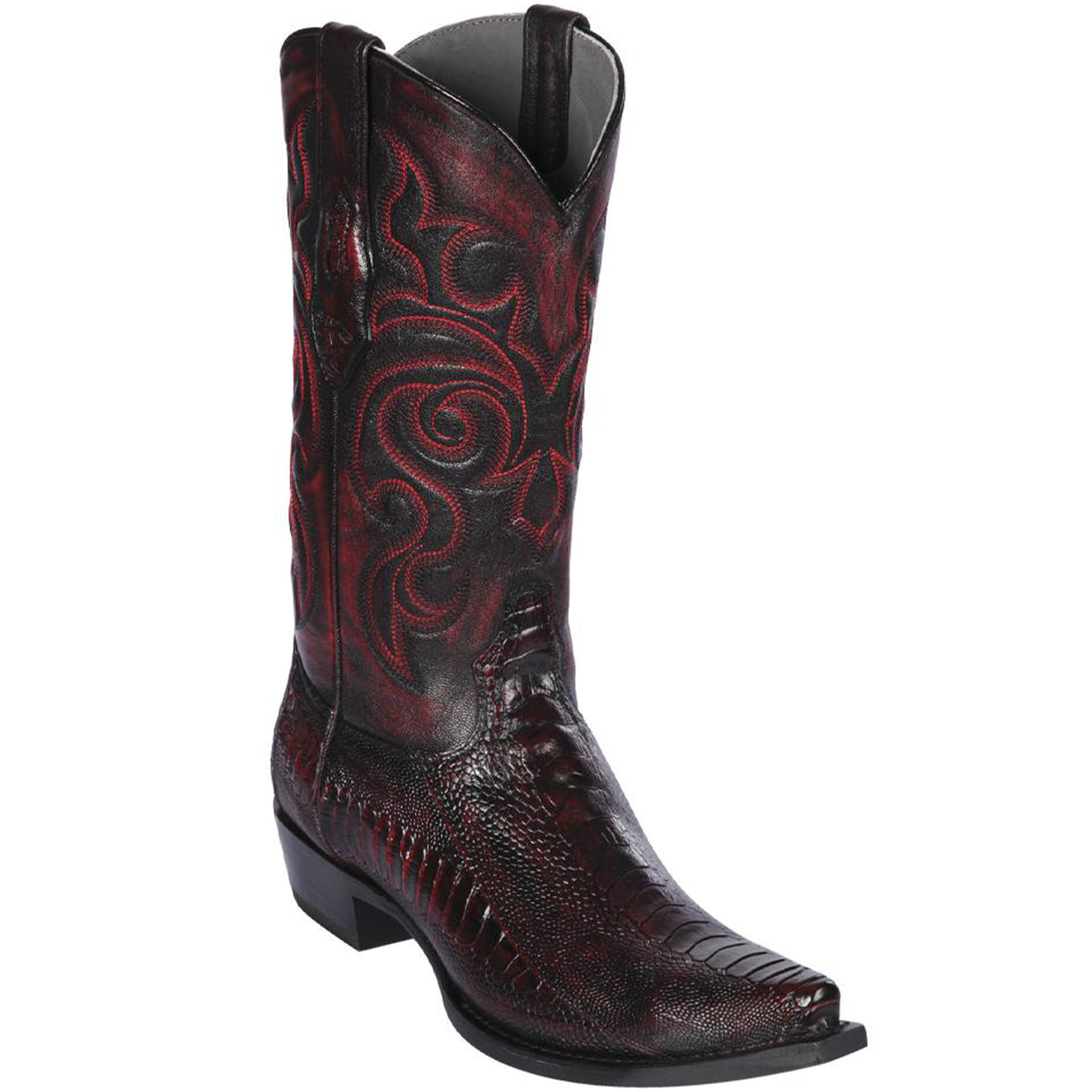 Snip Toe Ostrich Leg Cowboy Boots