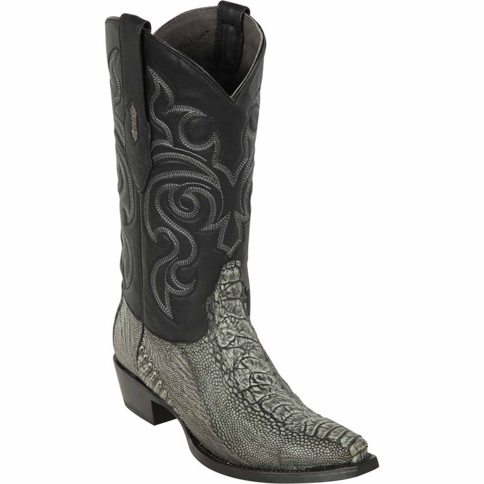 Los Altos Ostrich Leg Snip Toe Boots for Men
