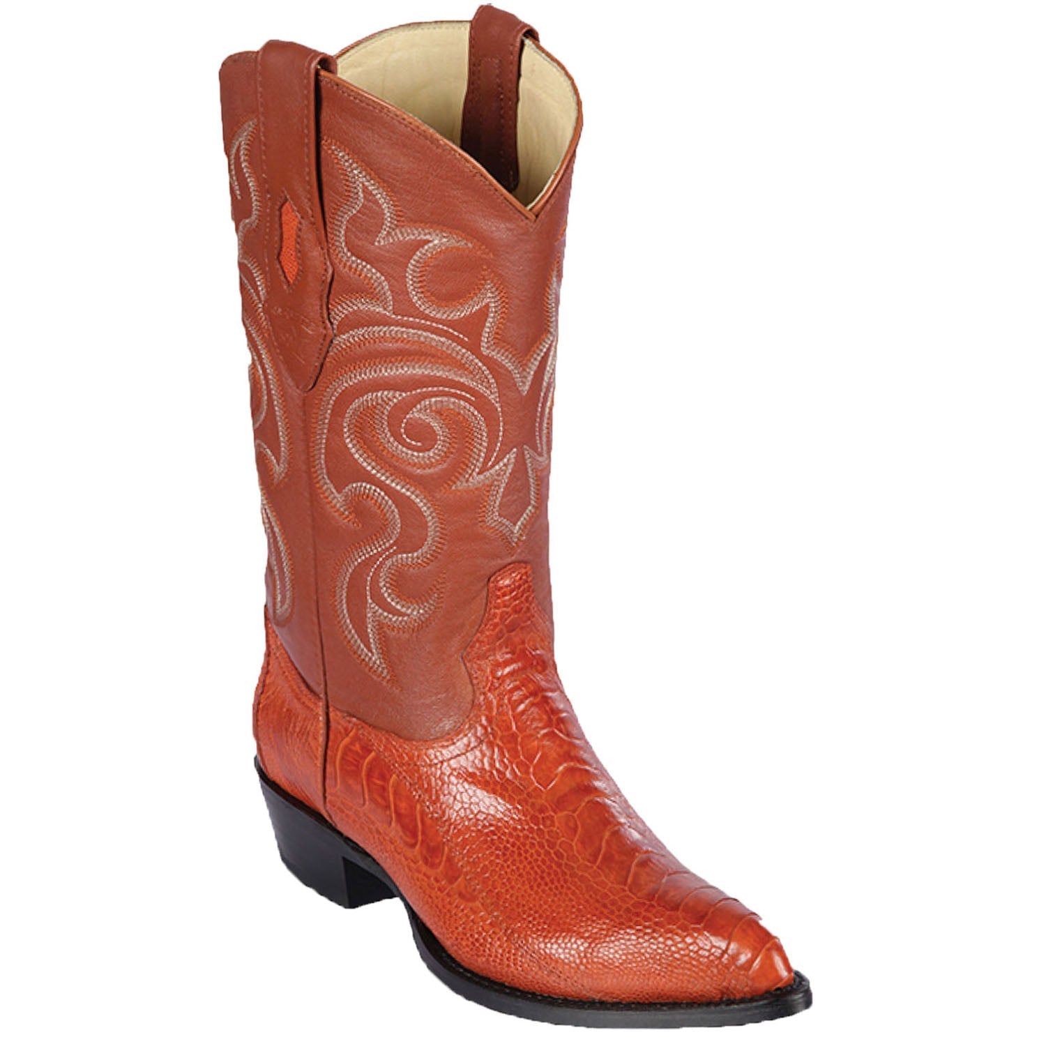 Los Altos Ostrich Leg J-Toe Boots for Men