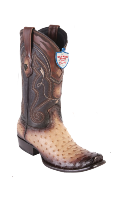 Wild West Botas de Avestruz Dubai Faded Orix
