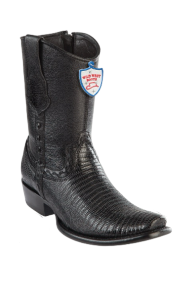 Wild West Armadillo Horma Dubai Toe Boots Black