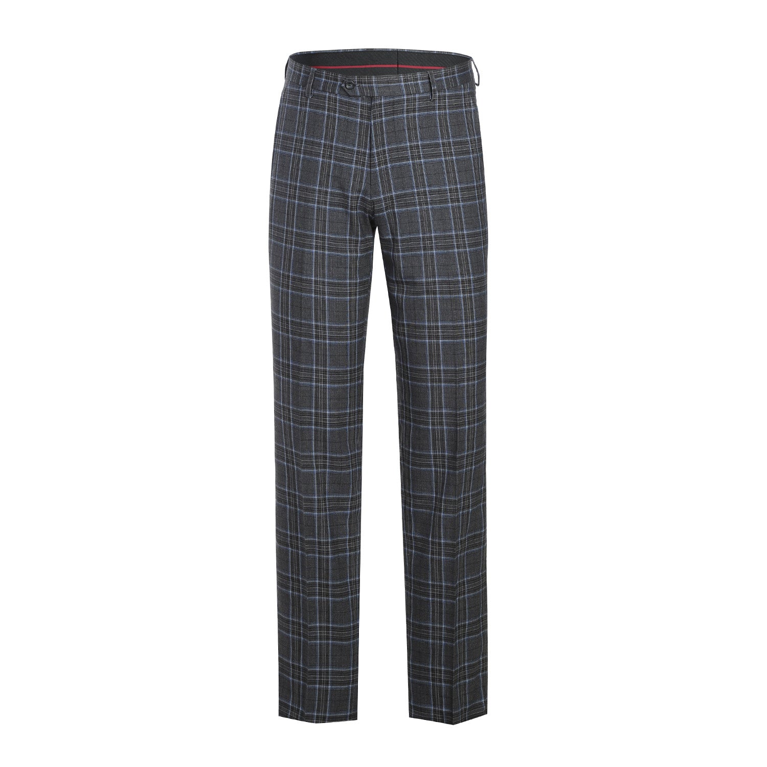 Men's Slim Fit Checked Suit by Renoir