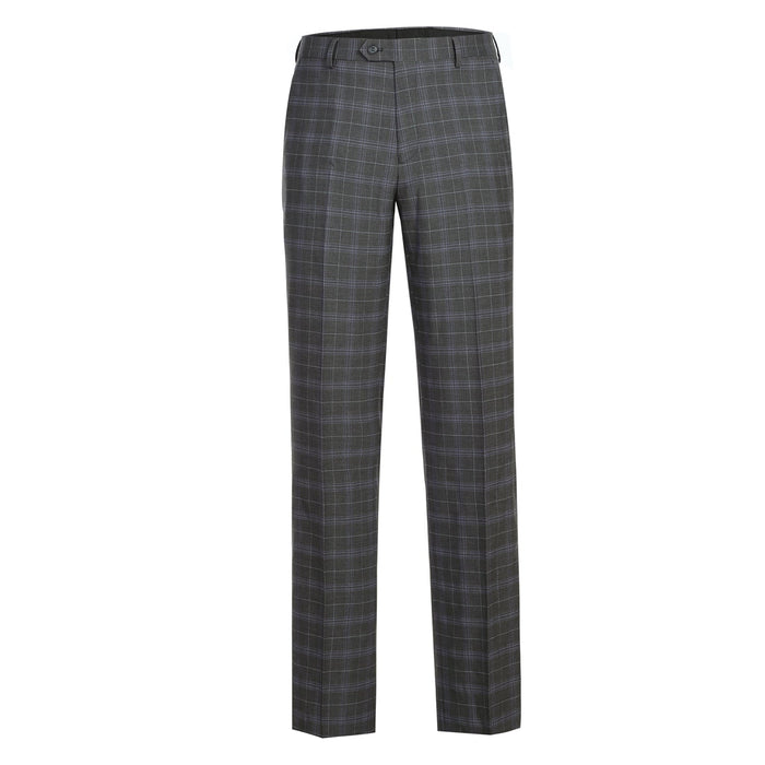 Men's Classic Fit Checked Suit by Renoir